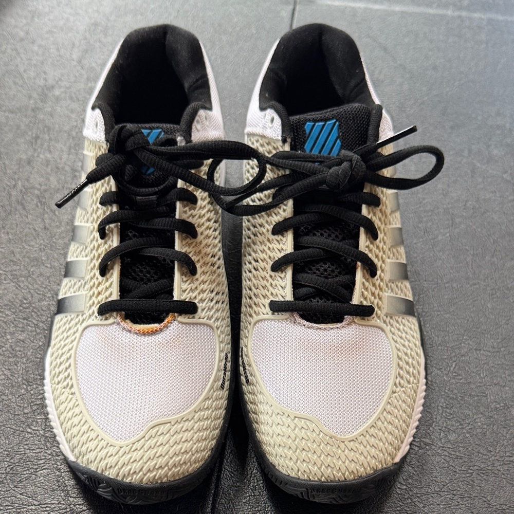 K-Swiss Black, White, and Blue Athletic Shoes